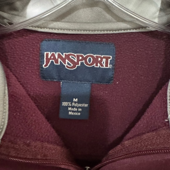 Women's Jansport Maroon Kutztown University 1/4 Zip Pullover. Size M - Picture 3 of 6